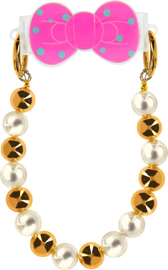 Avizar Golden White Pearl Handy Armband Clip Schleifen Design Gold