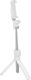 Selfie Stick Tripod Bluetooth Remote Control Extendable Arm 68 Cm White