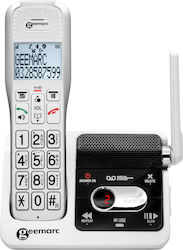 Geemarc Senior Landline Telephone Volume Adjustable Up To 50db White