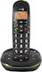 Senior Dect Landline Phone Answering Machine Phoneeasy 105wr Doro Black