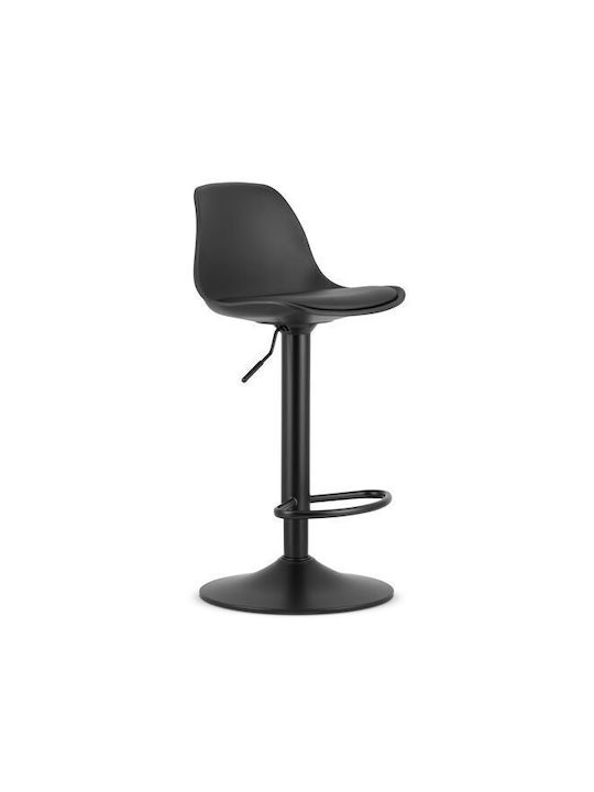 Табуретка Бар с облегалка и регулируема височина Negru 38x40x81-102см