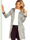 Women's Gray Coat with Hood
