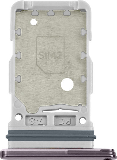 Replacement SIM/SD Card Tray Samsung Galaxy S23 Ultra Lavender