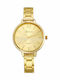 PS Silver Women's Watch with Gold Metal Bracelet