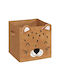Children's Storage Box made of Fabric Brown 29x29x29cm 1pcs