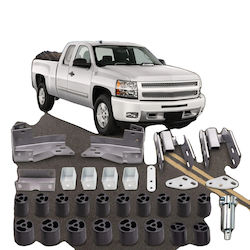 3" Lift Kit Silverado 1500 & Sierra 1500 2WD/4WD Stahlkonstruktion Einfache Schraubmontage