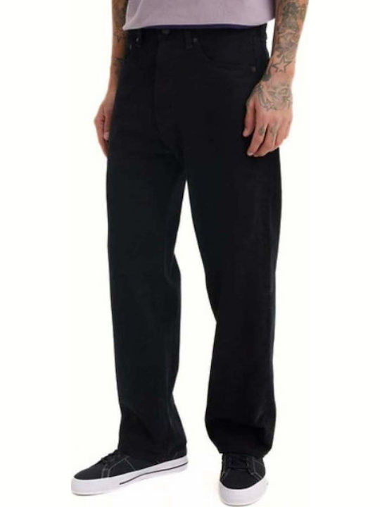 Skateboarding Herren Jeanshose mit Lose Baggy Anwendung Schwarz