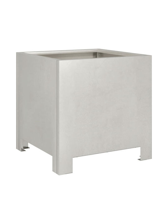 vidaXL Κήπου Planter Box 30x30cm Silver 851193