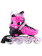 Athlopaidia Kids Adjustable Inline / Quad Rollers Fuchsia