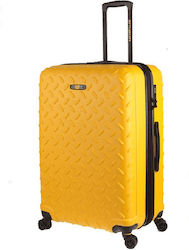 CAT 83688-217 Mittelgroßer Reisekoffer Hartschale Yellow mit 4 Räder Höhe 60cm