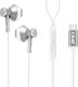 Wired USB-C Quality Sound Headphones Linq Silver Multi-Function Button
