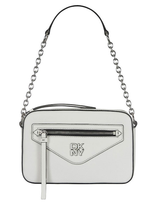 DKNY Leder Damentasche Umhängetasche Weiß