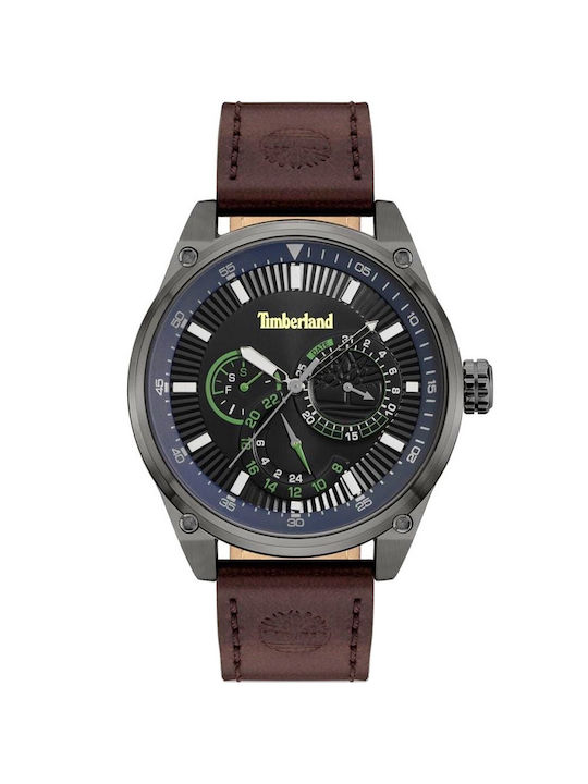 Timberland Watch Battery with Black Leather Strap