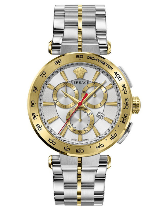 Versace Aion Men's Watch 46mm Chronograph Batte...