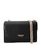 Mini-Schwarze Tasche mit Goldkette