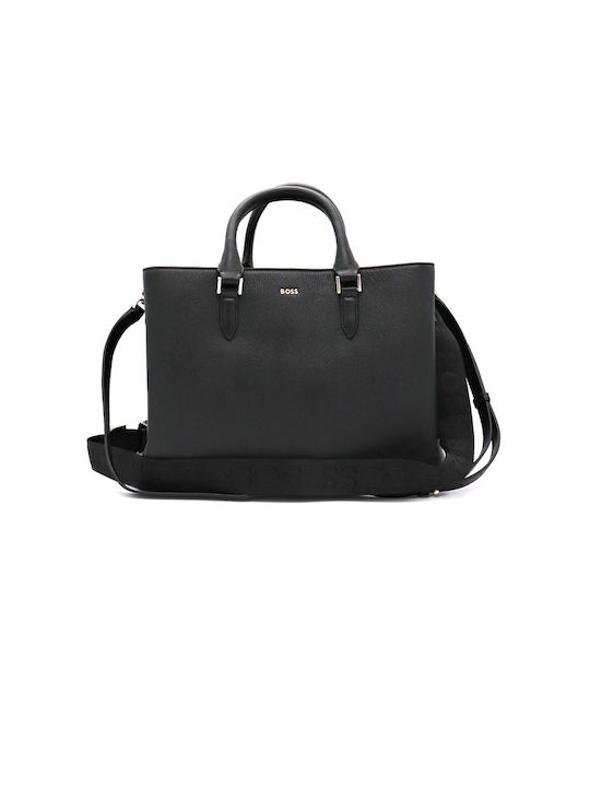 Чанта за рамо Boss Alyce Business Tote черна