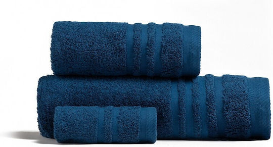 Melinen Σετ Πετσέτες Μπάνιου 3τμχ Dark Blue Βάρους 600gr/m²