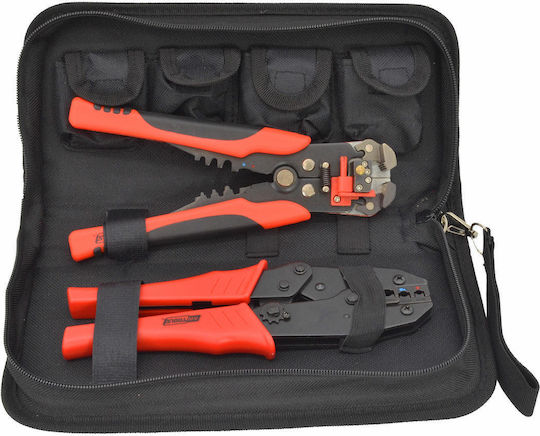 Awtools Connector Pliers+5 Dies + Insulation Cutter