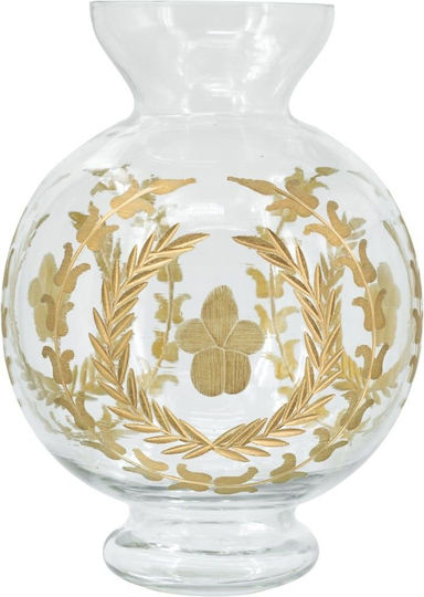 Artekko Διακοσμητικό Βάζο Γυάλινο Aphelios Διάφανο Φ15xΥ22cm