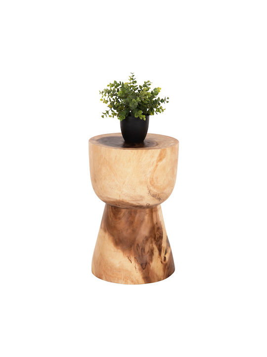 Stool For Living Room Wooden Suar Natural