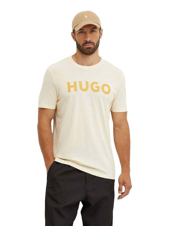 Hugo Boss Dulivio Men's Short Sleeve T-shirt beige