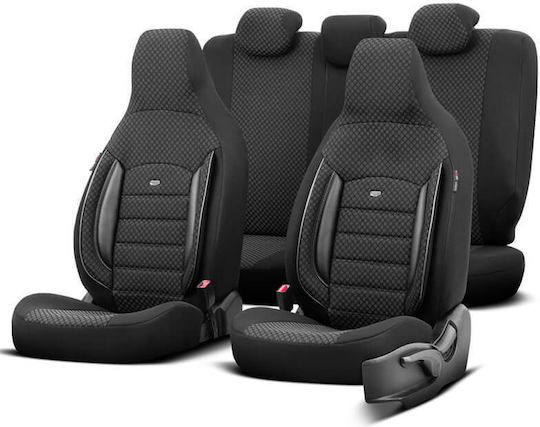 Otom Front Car Covers 11pcs Cotton Sport Plus Black