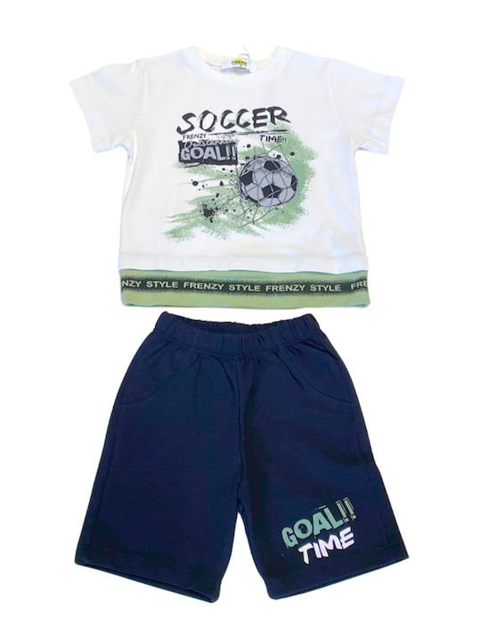 Set pentru copii cu șorturi Vară 2buc White, Black, Mint