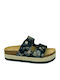 Γυναικεία Ανατομικά Σανδάλια Flatforms Μαύρα