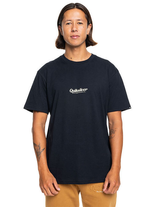 Quiksilver Simple Ανδρική Μπλούζα Κοντομάνικη Μαύρη