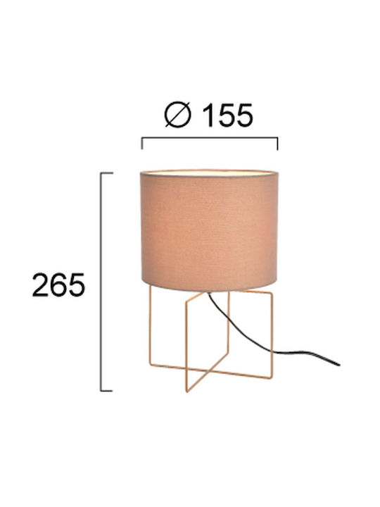 Viokef Διακοσμητικό Φωτιστικό E27 15.5x26.5εκ.