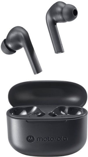 Motorola Moto Buds 065 Bluetooth Handsfree Ακουστικά με Αντοχή στον Ιδρώτα και Θήκη Φόρτισης Moonless Night