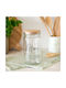 Vase Allgemeine Verwendung mit luftdichtem Deckel Glas Transparent 1000ml
