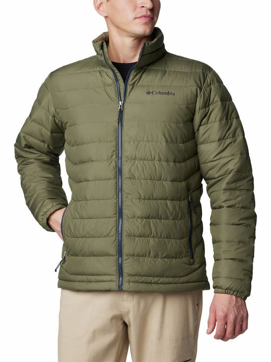 Columbia Ανδρικό Μπουφάν Puffer Αδιάβροχο Stone Green