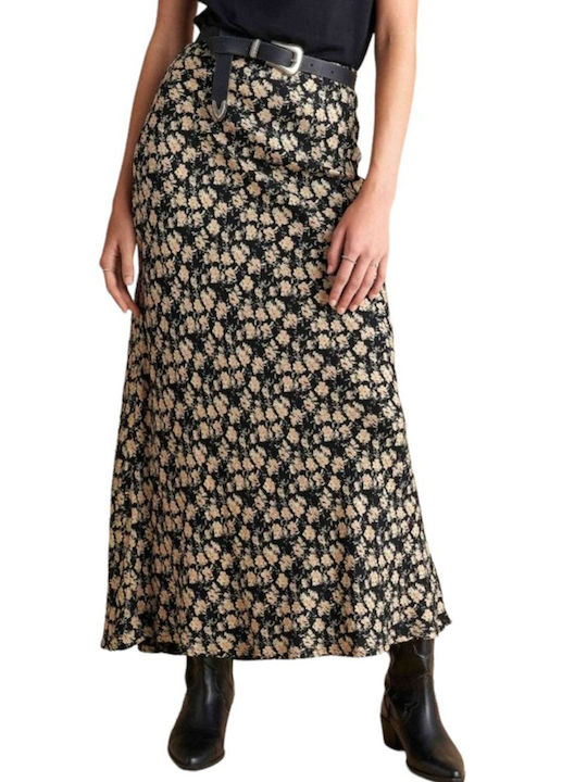 Attrattivo Hohe Taille Maxi Rock Blumen Multicolor