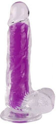 19661 Realistic Dildo Purple 20cm