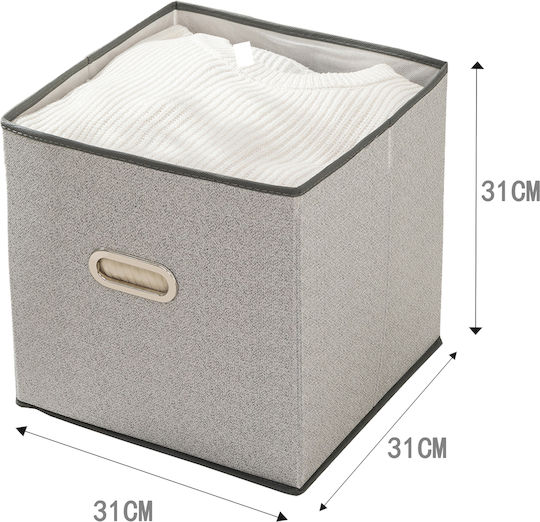 Tpster Fabric Storage Box with Lid 31x31x31cm 1pcs