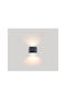 Luma Επιτοίχιο Εξωτερικό Φωτιστικό LED IP54 12W με Θερμό Λευκό Φως Διπλής Δέσμης 10x12εκ.