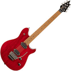 EVH Wolfgang Wg Standard Qm Електрическа Китара Червена