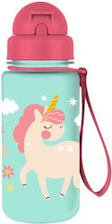 Must Team Plastic Kids Water Bottle Unicorns wi...