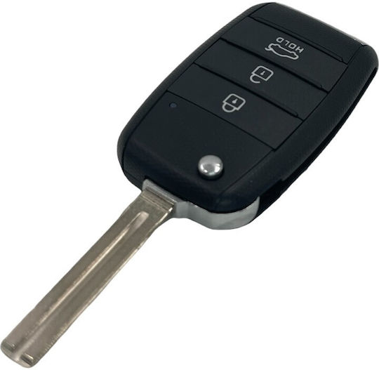 Car Key Shell with Blade with 3 Buttons for Kia
