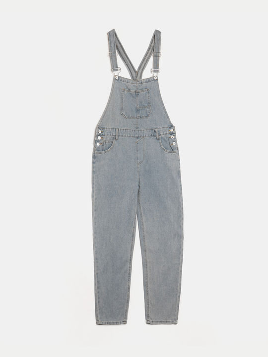 Denim Overalls Straps Light Blue Light Blue