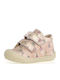 Leather Kids Boots with Velcro Pink