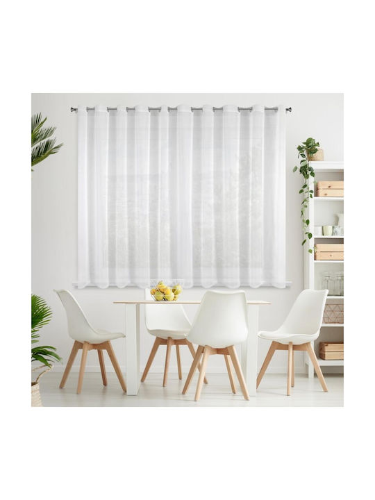 Eurofirany Curtain Window Lucy White 400x150cm