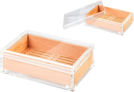 Angelo Ξύλινος Υγραντήρας 10 Πούρων 22x15x7εκ.