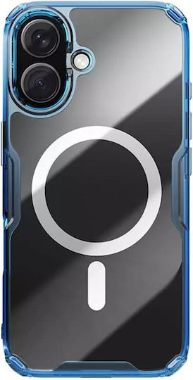 Nillkin Nature Tpu Pro Magnetic Umschlag Rückseite Silikon Blau (iPhone 16)