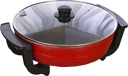 Hot Pot Electric Grill 750W Roșu