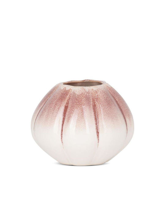 Eurofirany Vază Decorativă Ceramică Evita Ecru 14x18cm 1buc