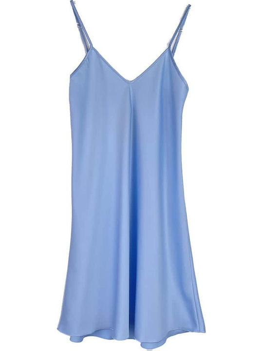 Cootaiya Summer Women's Nightdress Light Blue