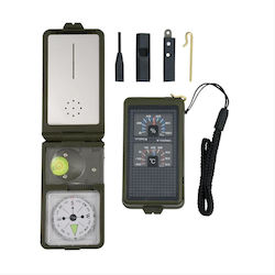 Boussole Mil-Tec 10 Fonctions – Olive – Survie, Randonnée, Marche