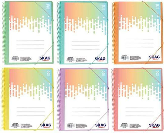 Skag Neon Kidz Binder Designs 17x25 2-20r Assorted 303231
